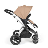 Ickle Bubba Stomp Luxe 9 Piece Pram Bundle - Silver/Desert/Black