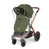 Ickle Bubba Stomp Luxe 12 Piece Travel System with i-Size Stratus Car Seat & Base - Bronze/Woodland/Tan