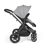 Ickle Bubba Stomp Luxe 12 Piece Travel System with i-Size Stratus Car Seat & Base - Black/Pearl Grey/Black