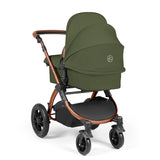 Ickle Bubba Stomp Luxe 12 Piece Travel System with i-Size Nimbus Car Seat & Spin Base - Bronze/Woodland/Tan