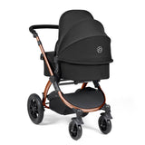 Ickle Bubba Stomp Luxe 12 Piece Travel System with i-Size Nimbus Car Seat & Spin Base - Bronze/Midnight/Black