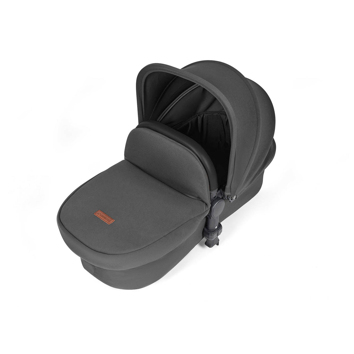 Ickle Bubba Stomp Luxe 12 Piece Travel System with i-Size Nimbus Car Seat & Spin Base - Silver/Charcoal Grey/Black