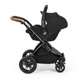 Ickle Bubba Stomp Luxe 12 Piece Travel System with Maxi-Cosi Cabriofix i-Size & Base - Black/Stone/Tan