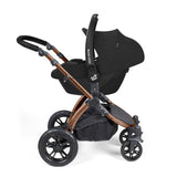 Ickle Bubba Stomp Luxe 12 Piece Travel System with Maxi-Cosi Cabriofix i-Size & Base - Bronze/Midnight/Black