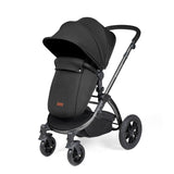 Ickle Bubba Stomp Luxe 12 Piece Travel System with Maxi-Cosi Cabriofix i-Size & Base - Black/Midnight/Black