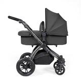 Ickle Bubba Stomp Luxe 12 Piece Travel System with Maxi-Cosi Cabriofix i-Size & Base - Black/Charcoal Grey/Black