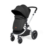 Ickle Bubba Stomp Luxe 12 Piece Travel System with Maxi-Cosi Cabriofix i-Size & Base - Silver/Midnight/Black