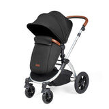 Ickle Bubba Stomp Luxe 12 Piece Travel System with Maxi-Cosi Cabriofix i-Size & Base - Silver/Midnight/Tan