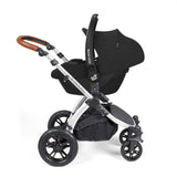 Ickle Bubba Stomp Luxe 12 Piece Travel System with Maxi-Cosi Cabriofix i-Size & Base - Silver/Midnight/Tan