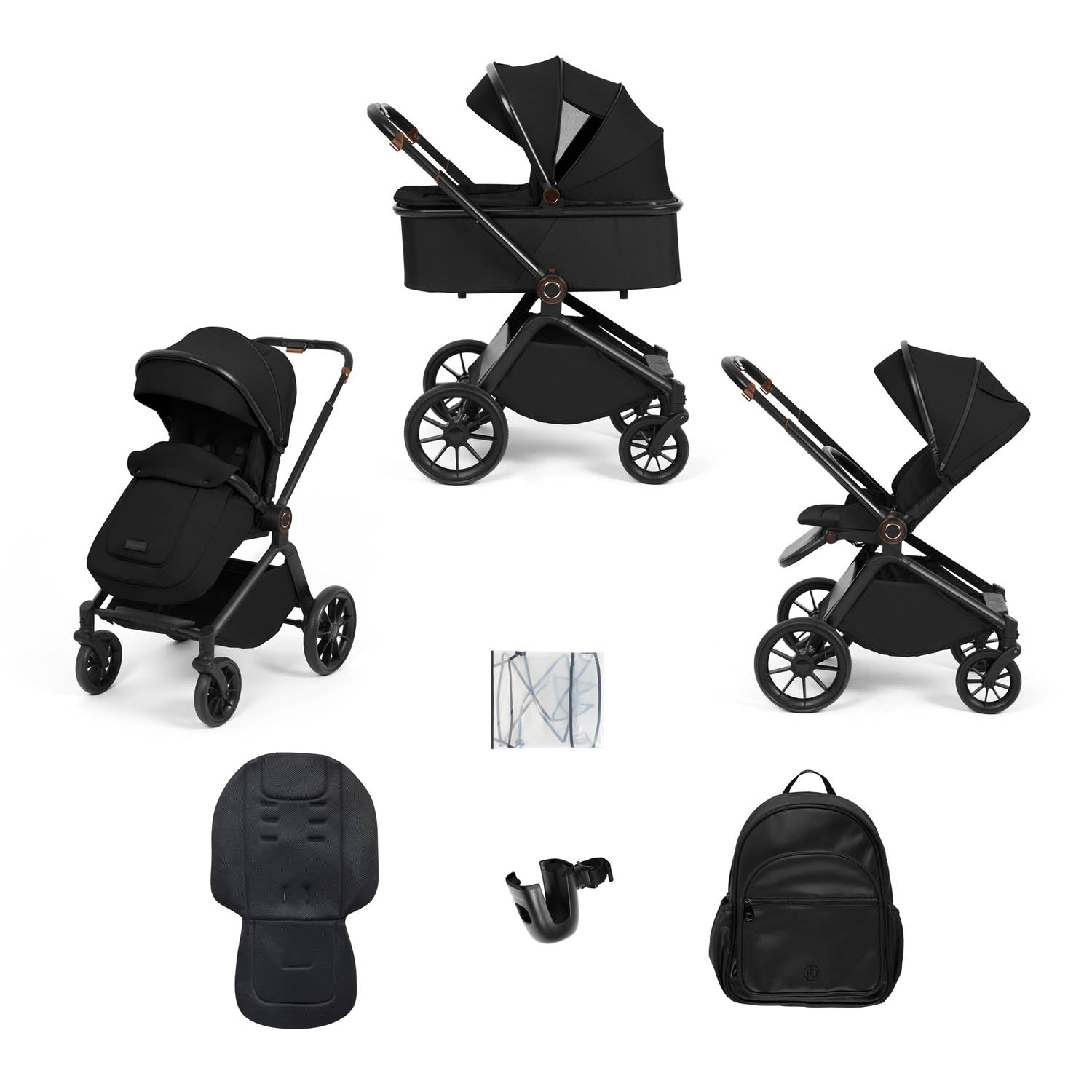 High Adapter Carrycot Ickle Bubba Altima 2 in 1 Pushchair & Carrycot - Black | Simply Baby