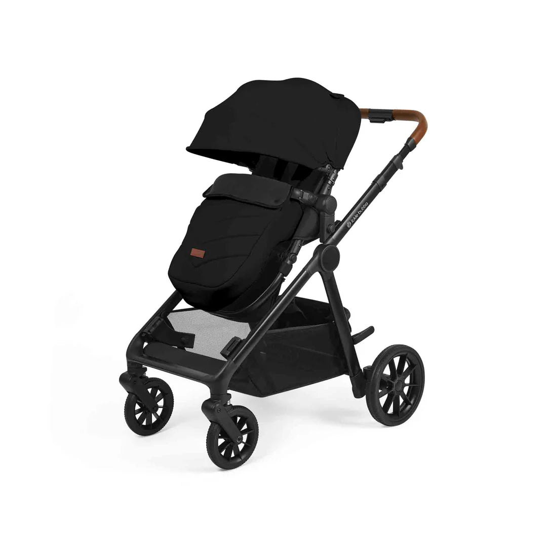 Ickle Bubba Virgo Growing Family 14 Piece Travel System with Cirrus i-Size Car Seat & Base - Black