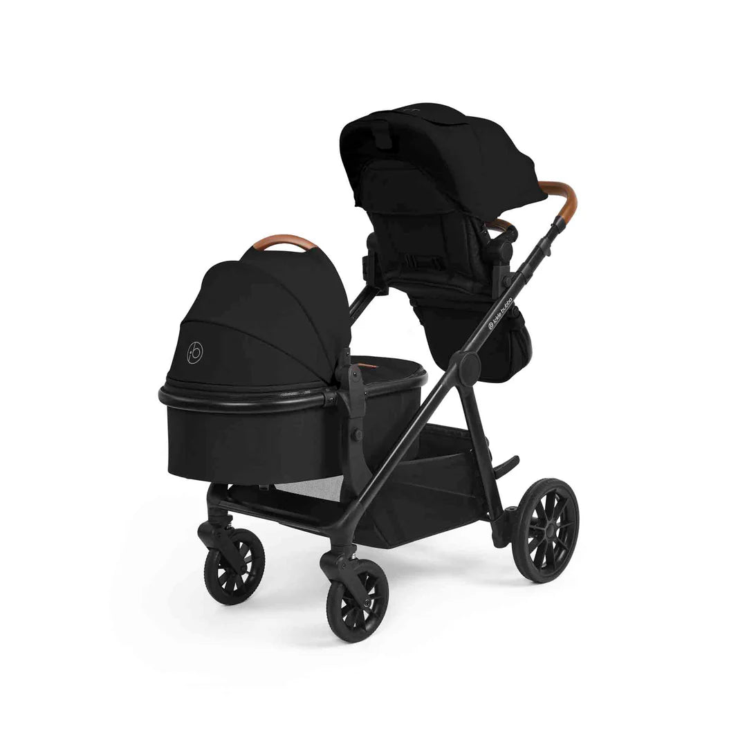 Ickle Bubba Virgo Growing Family 14 Piece Travel System with Cirrus i-Size Car Seat & Base - Black