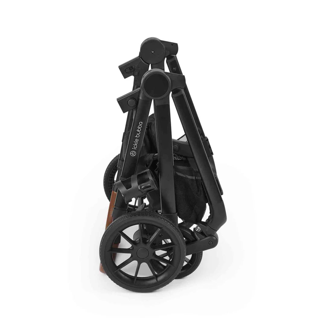 Ickle Bubba Virgo Growing Family 14 Piece Travel System with Cirrus i-Size Car Seat & Base - Black