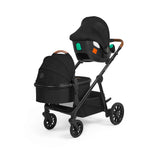 Ickle Bubba Virgo Growing Family 14 Piece Travel System with Cirrus i-Size Car Seat & Base - Black