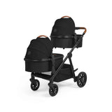 Ickle Bubba Virgo Twin 18 Piece Travel System with Cirrus i-Size Car Seat & Base - Black