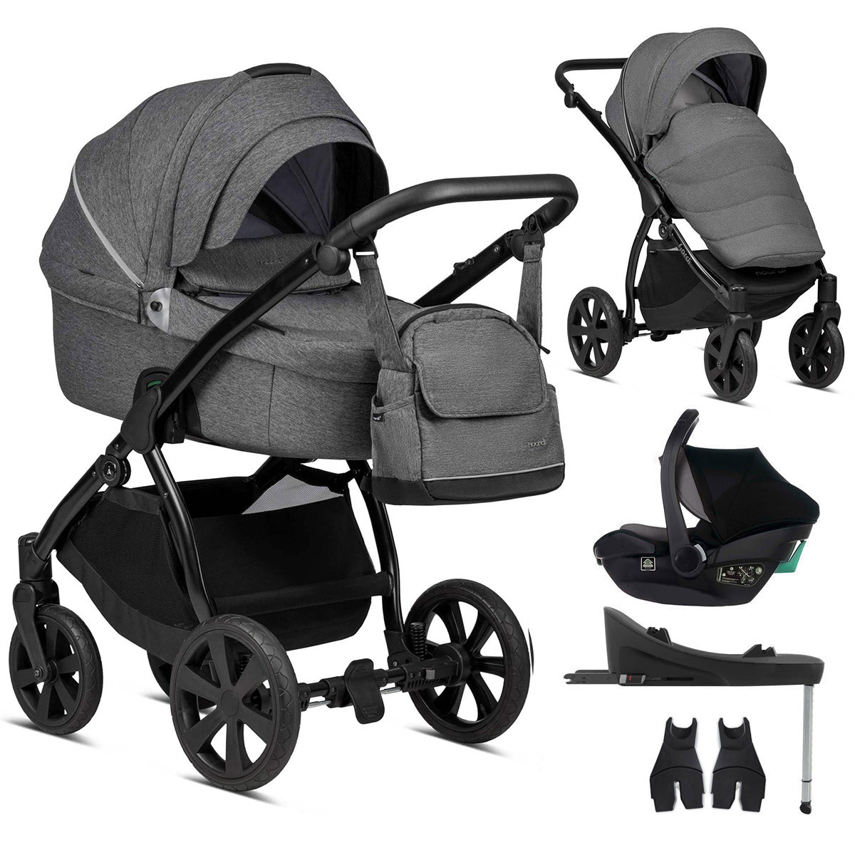 Noordi Fjordi V1 - 3in1 Travel System with Travel Carrier i-Size Car Seat