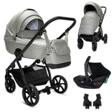 Noordi Fjordi V2 Leather - 3in1 Travel System with Travel Carrier i-Size Car Seat