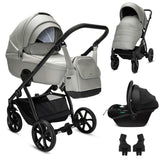 Noordi Fjordi V2 Leather - 3in1 Travel System with Terra i-Size Car Seat