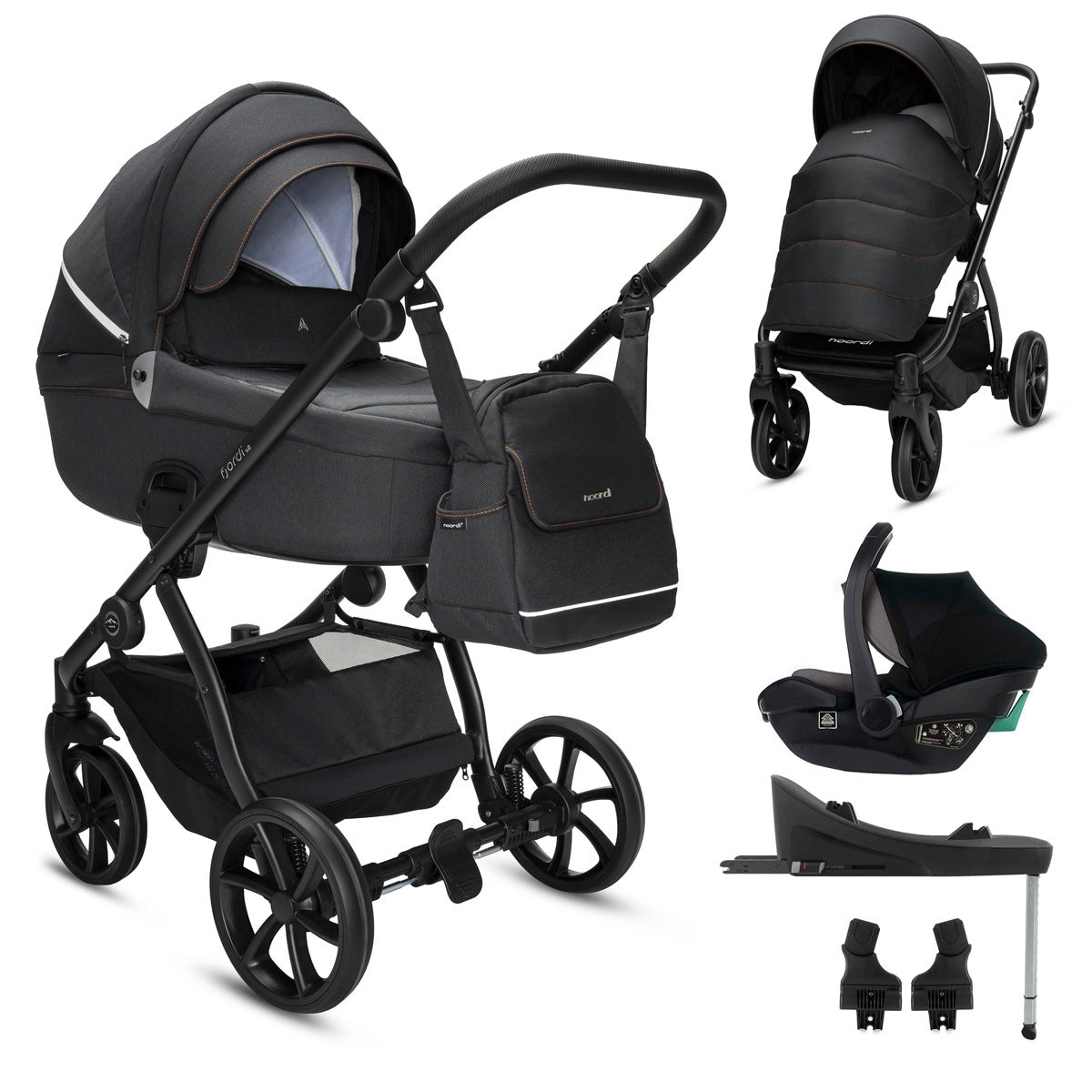 Noordi Fjordi V2 - 3in1 Travel System with Travel Carrier i-Size Car Seat