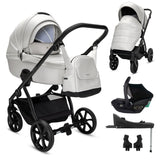 Noordi Fjordi V2 Leather - 3in1 Travel System with Travel Carrier i-Size Car Seat