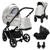 Noordi Fjordi V2 Leather - 3in1 Travel System with Terra i-Size Car Seat