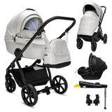 Noordi Fjordi V2 Leather - 3in1 Travel System with Terra i-Size Car Seat