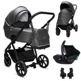 Noordi Fjordi V2 Leather - 3in1 Travel System with Travel Carrier i-Size Car Seat