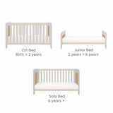 Tutti Bambini Essentials Alba Mini Cot Bed - White Sand/Distressed Oak