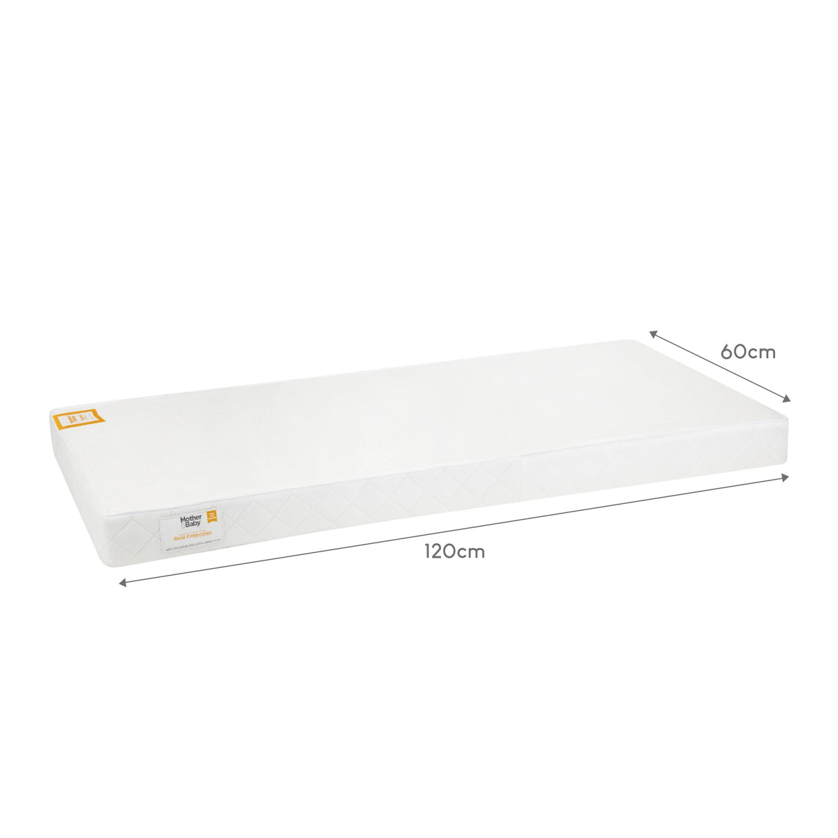 Mother&Baby Pure Gold Anti-Allergy Coir Pocket Sprung Cot Mattress 120 x 60cm