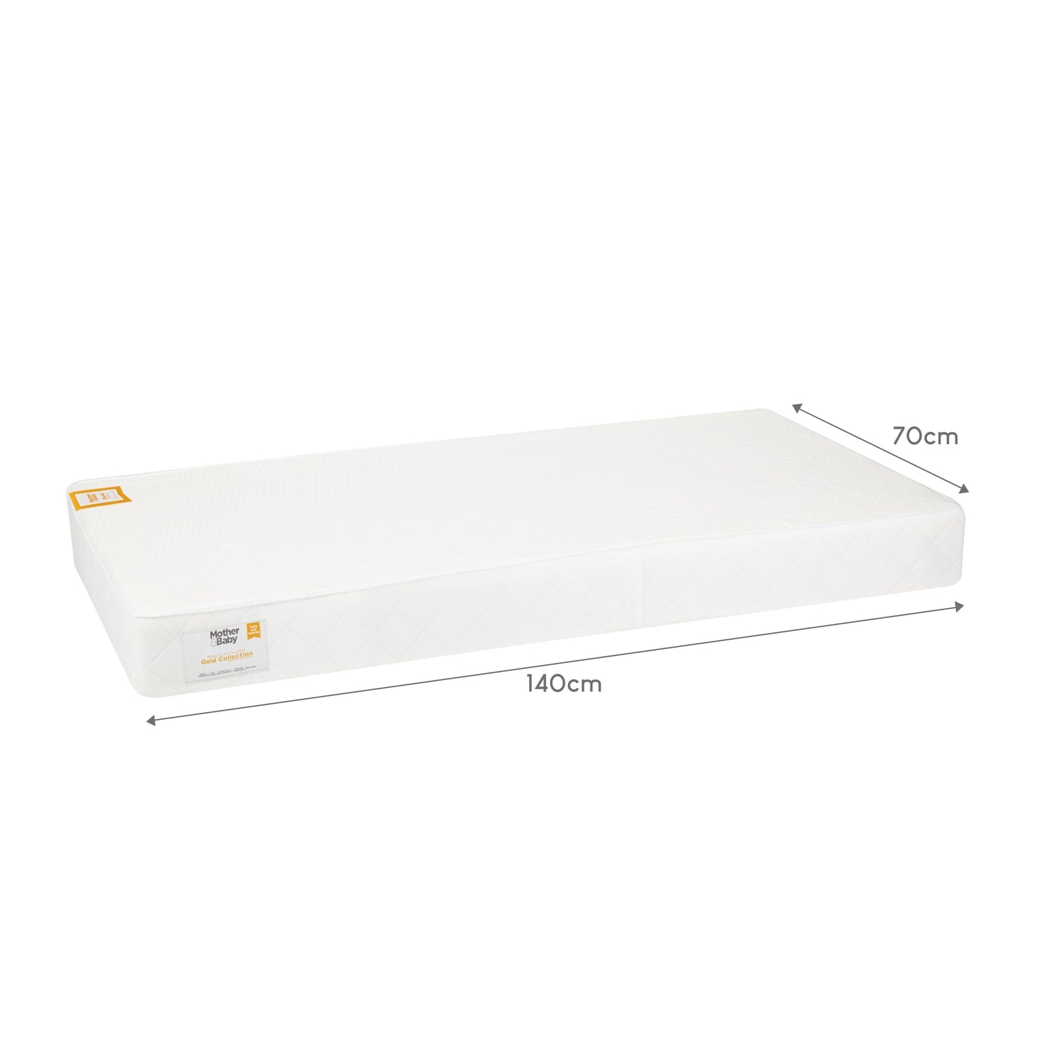Mother&Baby Rose Gold Anti-Allergy Sprung Cot Bed Mattress 140 x 70cm