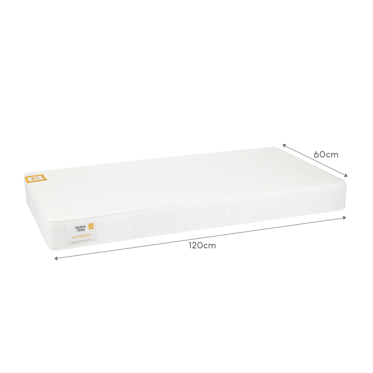 Mother&Baby Rose Gold Anti-Allergy Sprung Cot Mattress 120 x 60cm