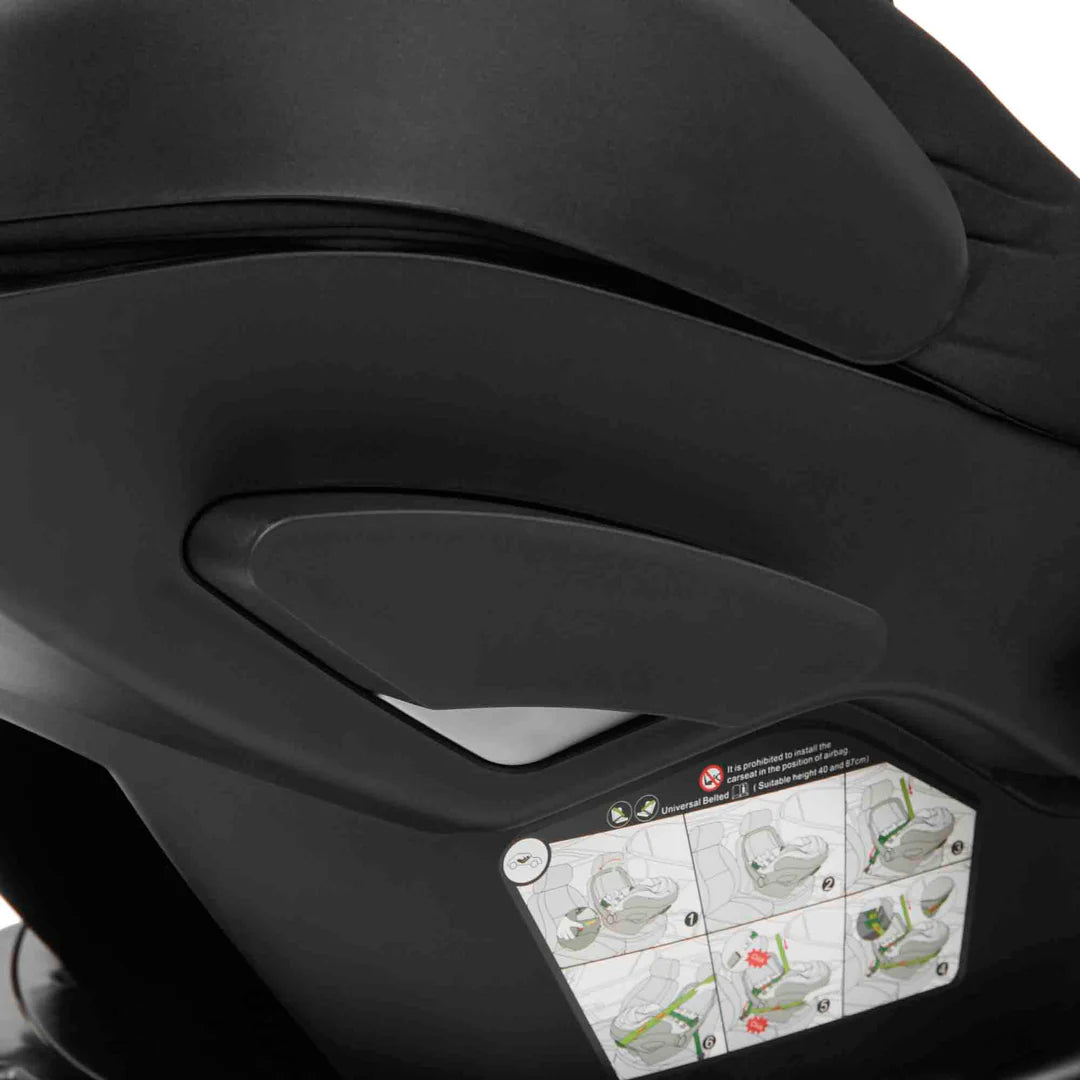 Ickle Bubba Nimbus 180° Spin i-Size Car Seat & Isofix Base - Black