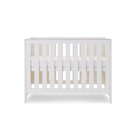 Obaby Nika Mini Cot Bed - White Wash
