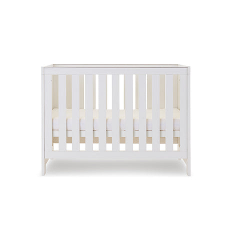 Obaby Nika Mini Cot Bed - White Wash