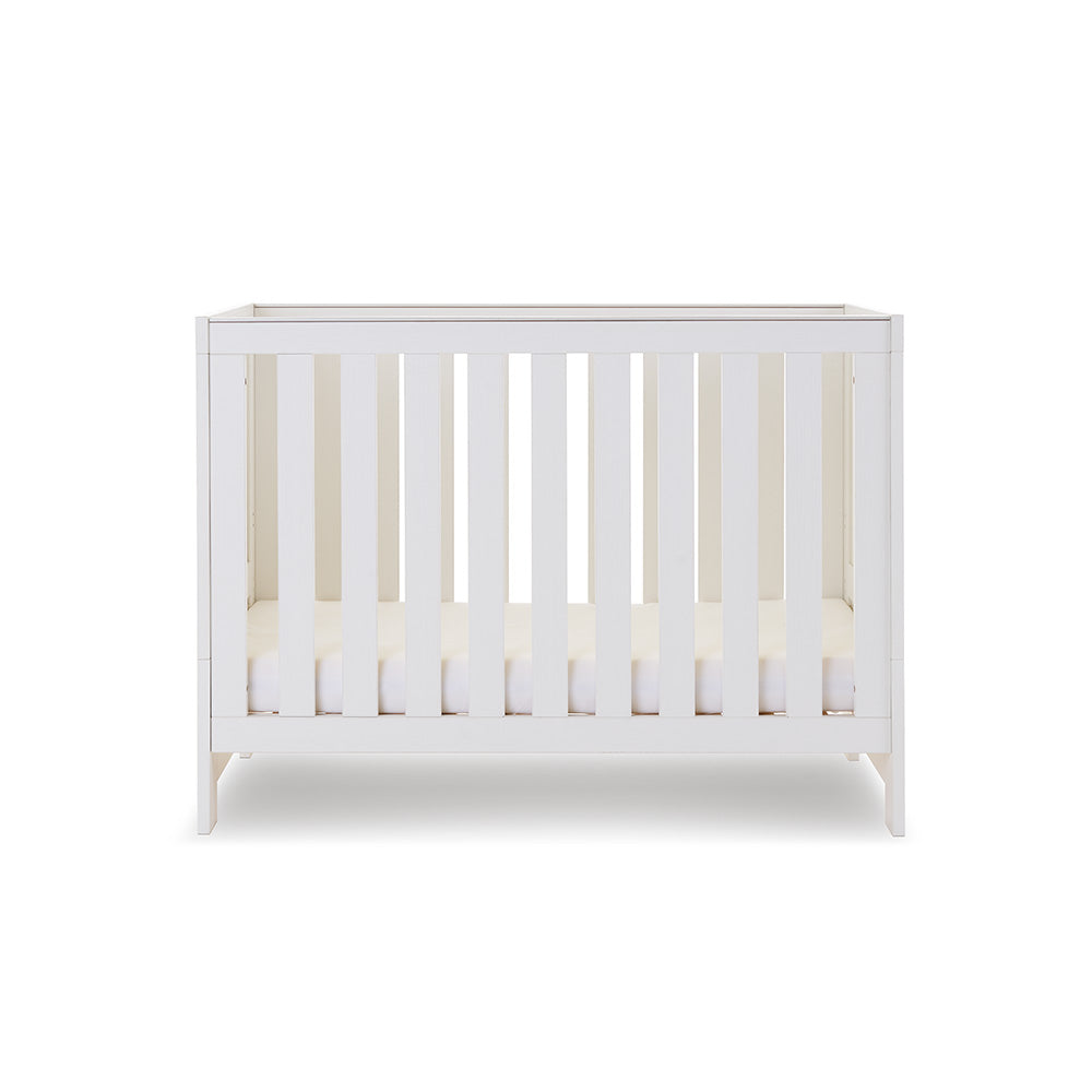 Obaby Nika Cot Bed - White Wash