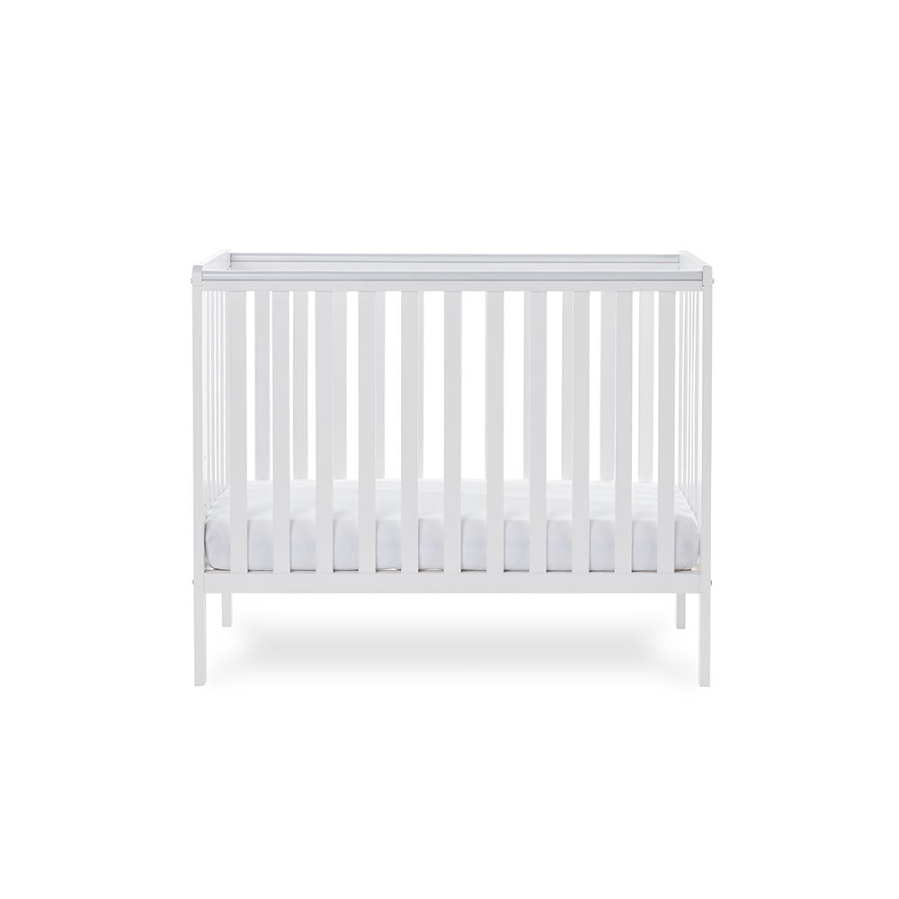 Obaby Bantam Space Saver Cot & Cot Top Changer - White