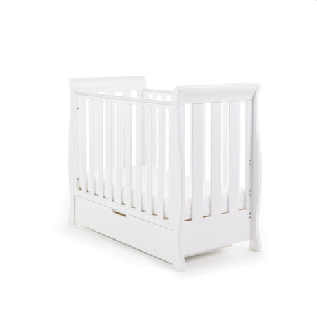 Obaby Stamford Space Saver Sleigh Cot - White