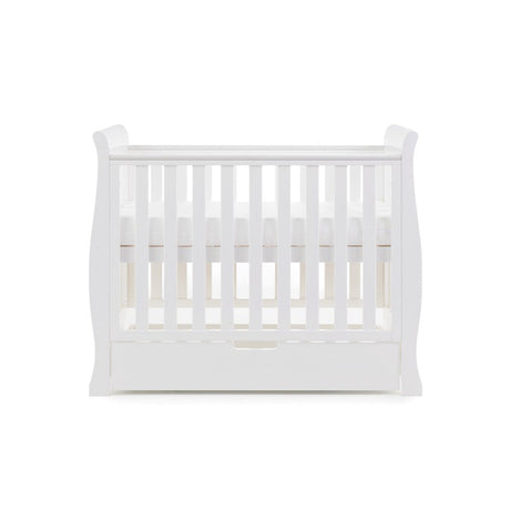 Obaby Stamford Space Saver Sleigh Cot - White