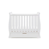 Obaby Stamford Space Saver Sleigh Cot - White