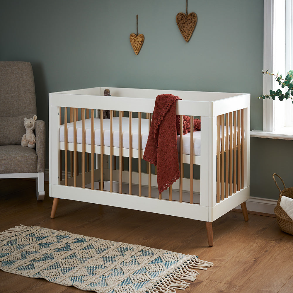 Obaby Maya Mini 2 Piece Room Set - White With Natural