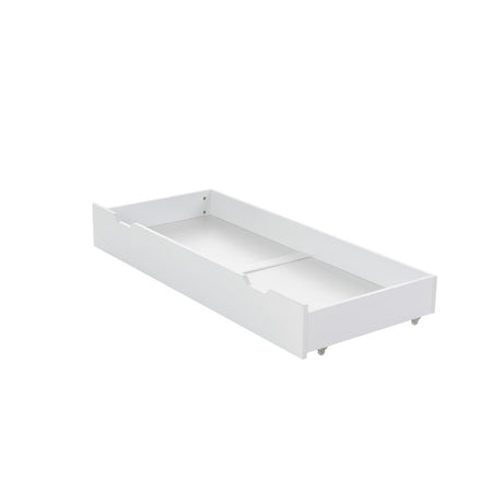 Obaby Bantam Cot Bed, Under Drawer + Fibre Mattress - White