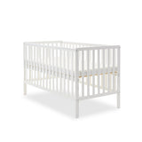Obaby Bantam Cot Bed + Fibre Mattress - White