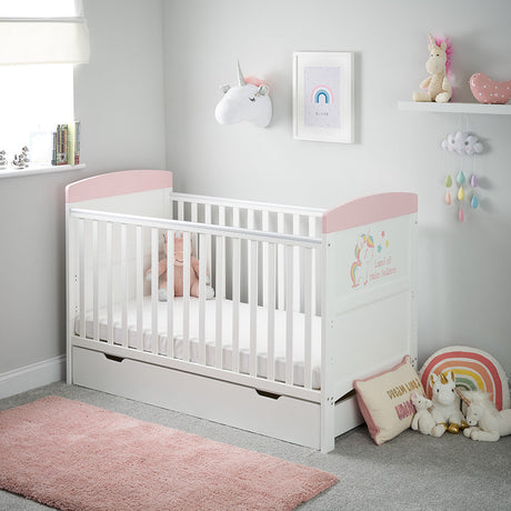 Obaby Grace Inspire Cot Bed - Unicorn