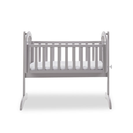 Obaby Sophie Swinging Crib + Foam Mattress - Warm Grey