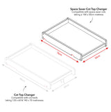 Obaby Space Saver Cot Top Changer - White