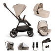 Nuna TRIV Next with ARRA Flex & Base Curv Travel System Bundle - Biscotti 1