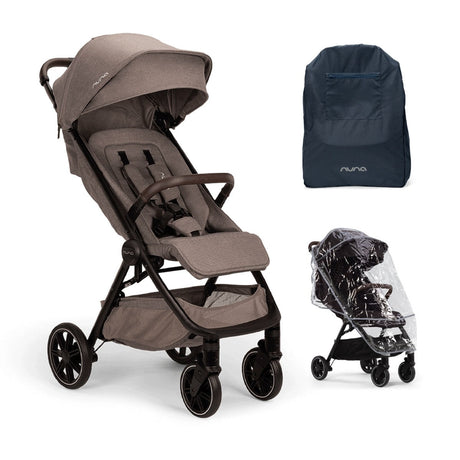 Nuna TRVL LX Compact Stroller with Raincover & Travel Bag - Cedar 1