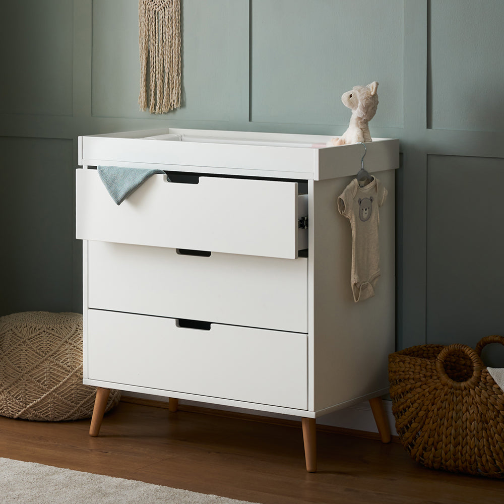 Obaby Maya Mini 2 Piece Room Set - White With Natural