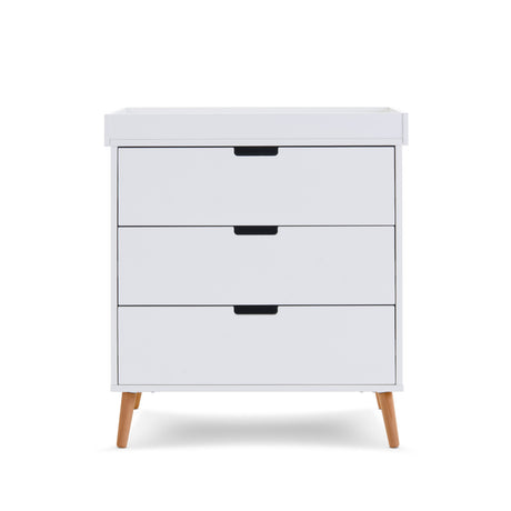 Obaby Maya 3 Piece Room Set - White With Natural