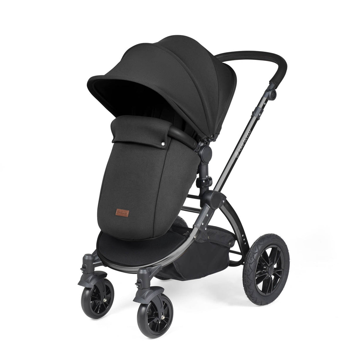 Ickle Bubba Stomp Luxe 14 Piece Nimbus 180° Spin Travel & Home Bundle - Black/Midnight/Black